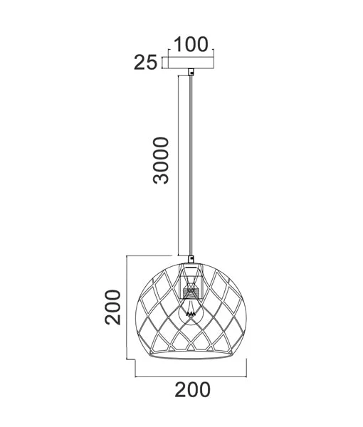 TUILE Small Embossed Tiled Iron Wine Glass Shape Coffee Pendant Lights TUILE3
