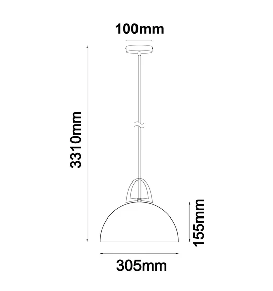 PENDANT ES 72W Natural Oak Dome  WTY LEGNA2 CLA Lighting