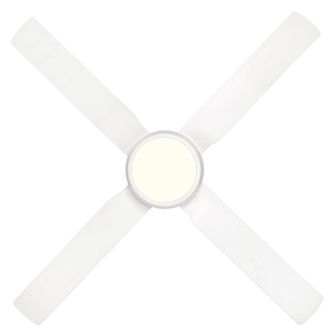 CRUZE 52'' ABS CEILING FAN WITH LED LIGHT-WHITE WITH WHITE BLADES - 20532/05