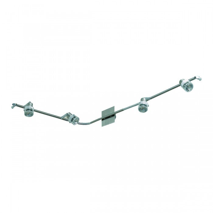 GU10 Flexible Four Bar Spotlight Satin Chrome 50W SA-B4-SC Superlux