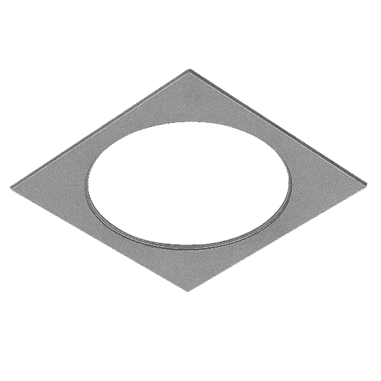 Square Trim Accessory For SD125, SD125L & SD125F Silver/Grey SD-TRIM-SI Superlux