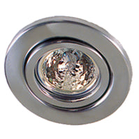 GU10 Recessed Tilt Downlight Satin Chrome 50W SDC-TLT-SC Superlux