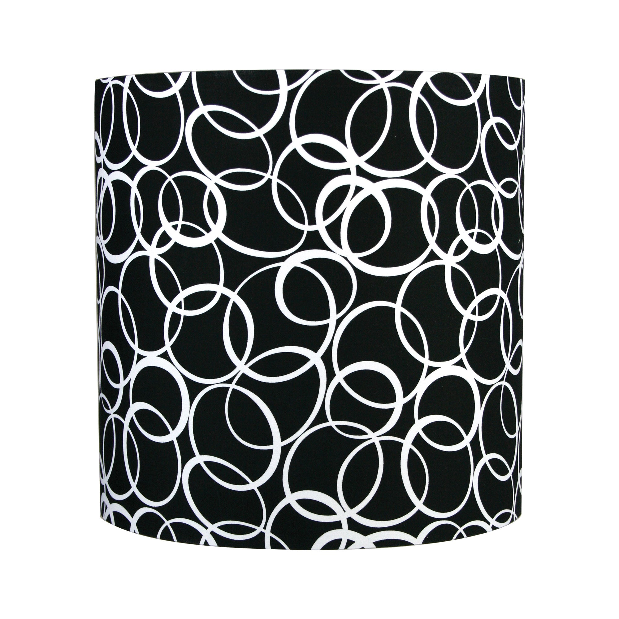 300-300-300 / 12" DRUM KOOL WHITE / BK COTTON E27 - SH-12-12-12 P BK/WH