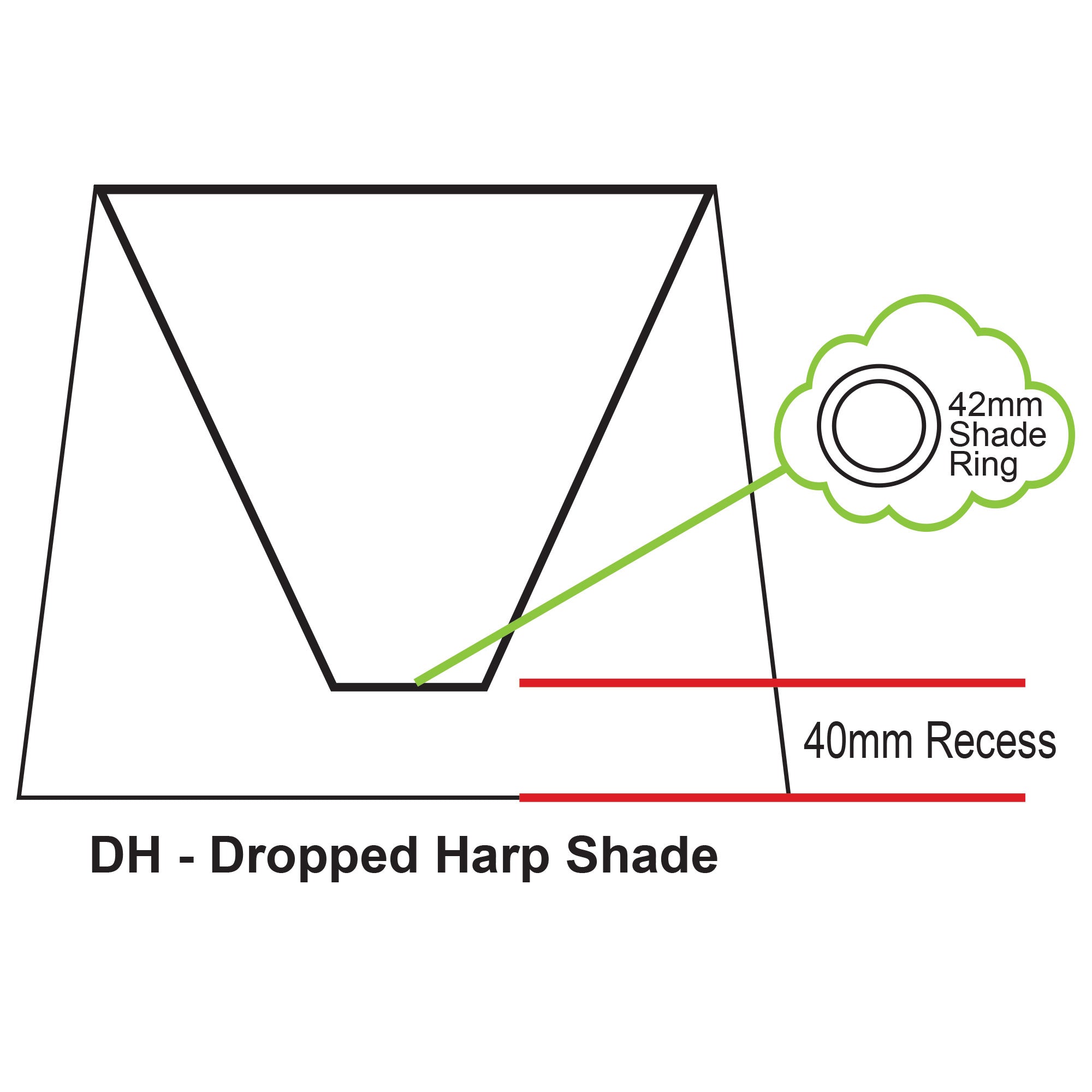 225-275-225 / 11" BLACK LINEN SHADE E27 - OL91735
