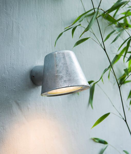 WALL GU10 (Max 35W Hal) S/M Galvanized Steel / Glass SKOPA1 ClA Lighting