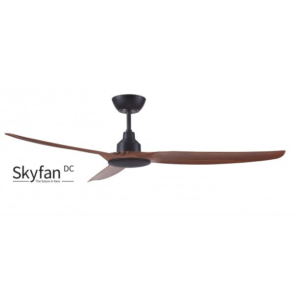 SKYFAN - 60"/1500mm Glass Fibre Composite 3 Blade DC Ceiling Fan - Teak - Indoor/Covered Outdoor - SKY1503TK