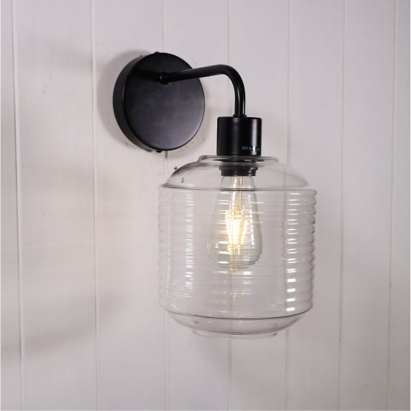 MARCONI WALL LIGHT CLEAR GLASS SL63531CL