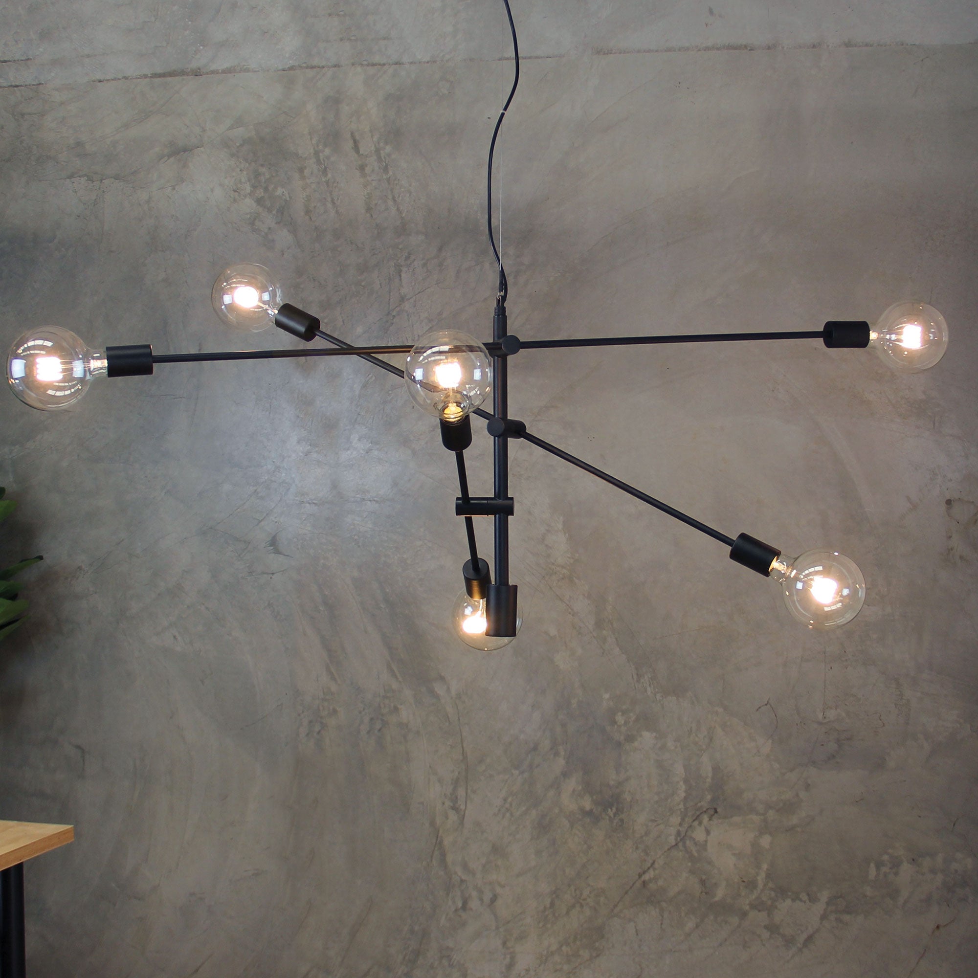 CHELSEA.120 Black Large Contemporary Pendant - SL64407BK