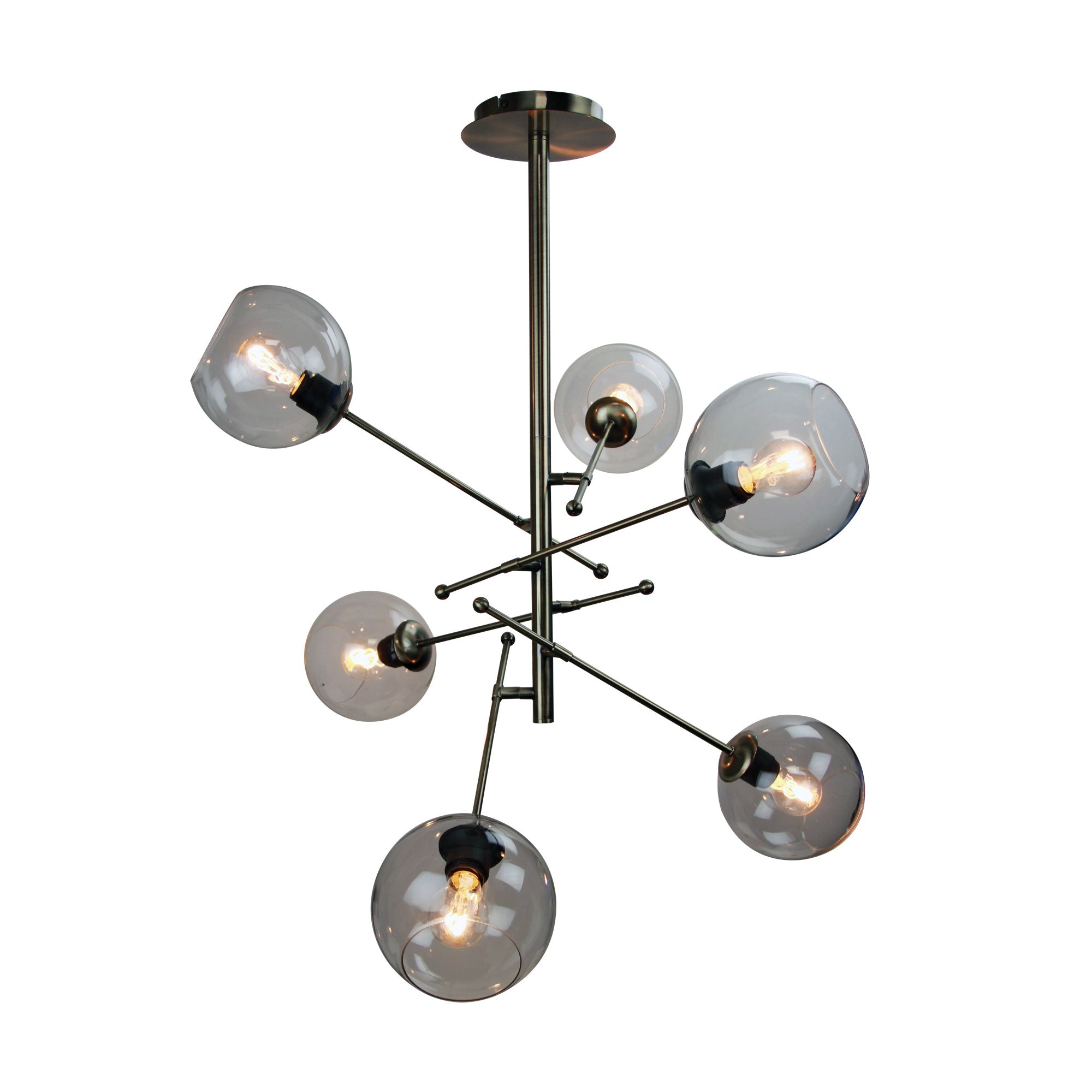 RIPLEY.6 Antique Brass Amazing 6-Light Satellite Pendant - SL64415/6AB
