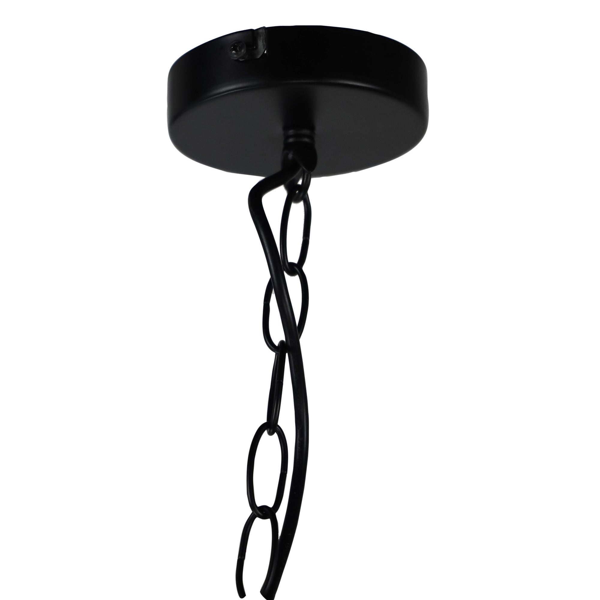 HAMPTON 4 LIGHT PENDANT BLACK no glass - SL64924BK