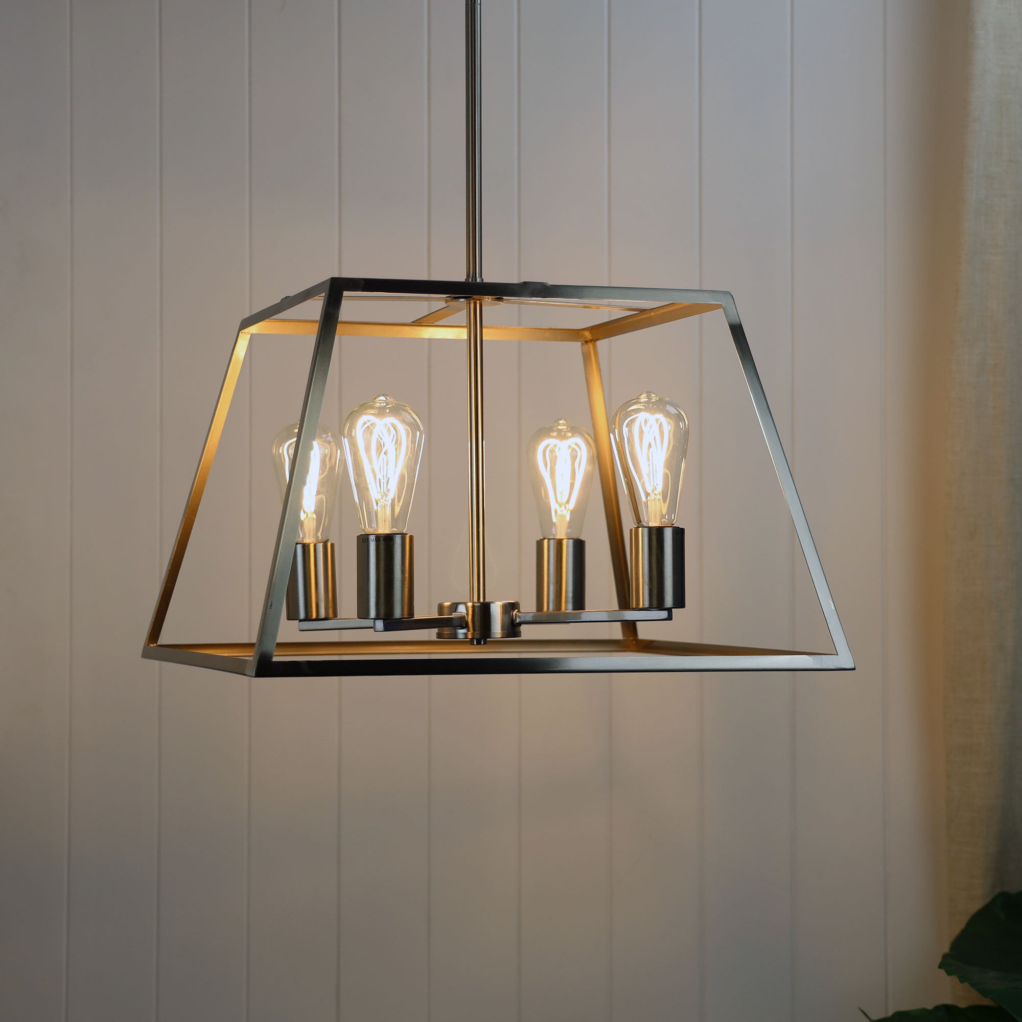 SOUTHPORT 48 Brushed Chrome 4 Light Pendant - SL66904BC