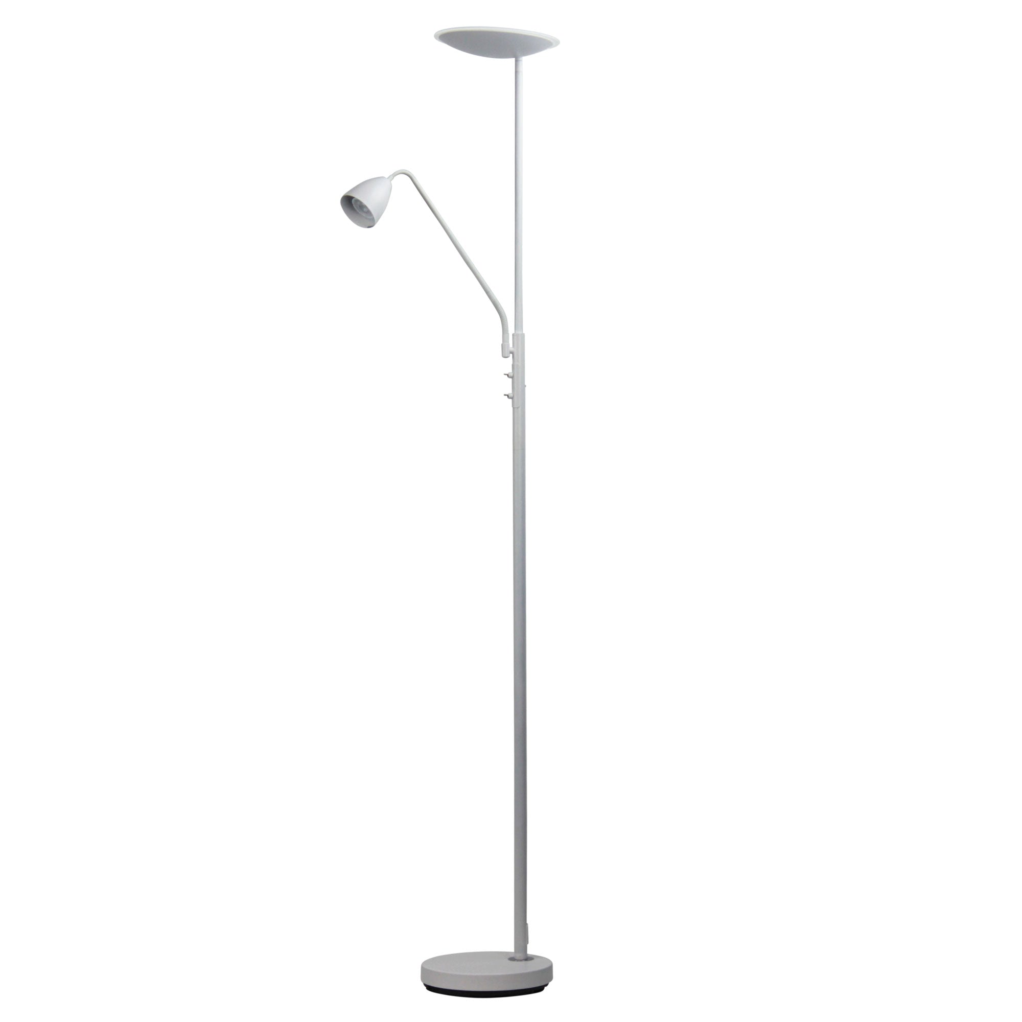 UP2 LED White Mother and Child LED Floor Lamp - SL98595WH