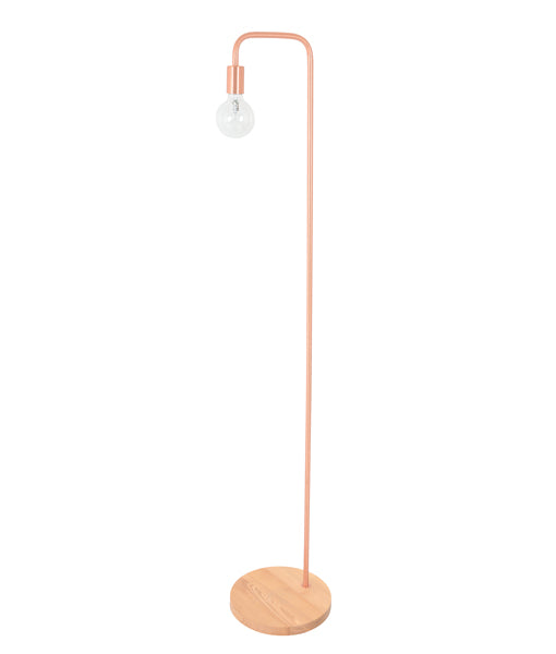 CLA LIGHTING FLOOR LAMP DIMM ES 45W BLONDE WOOD/COPPER H1610mm x 300mm SLIM-F1C