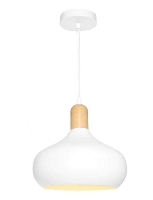 SLOA1PWHT, 1 Light Pendant, Cougar Lighting, Sloan Collection