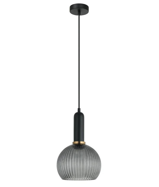 VINTAJ Wine Glass Shape Ribbed Glass Pendant Lights VINTAJ1