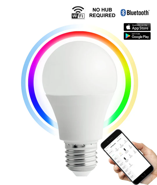 LED Smart Dimmable Tri-CCT+RGB GLS Globes ES SMTGLS1