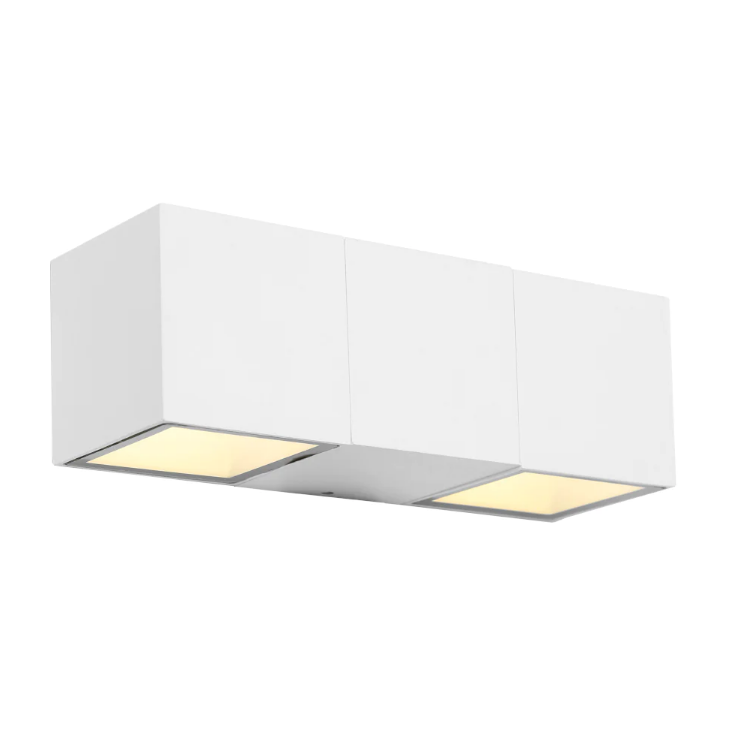 Solano Exterior Wall Light White - SOLA2EWHT