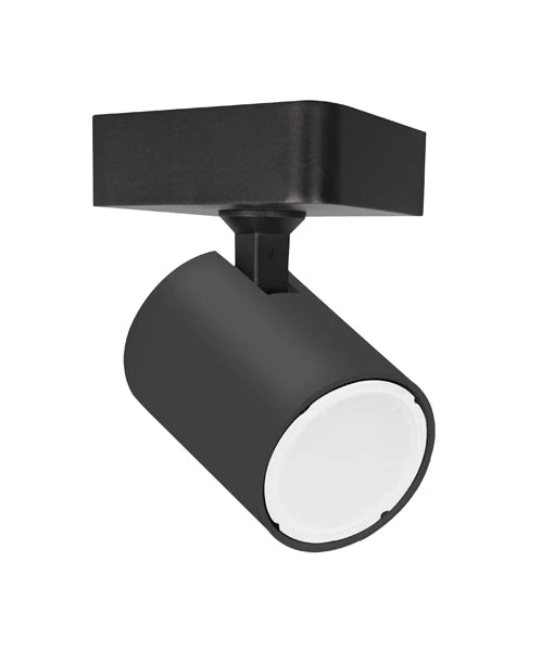 GU10 1 Light Adjustable Square Base Surface Mounted Spot Lights SPOT-S1B