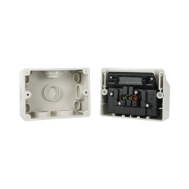 MERCATOR IKUU SPP02GIP | SMART WEATHER PROOF DOUBLE POWER POINT IP54 | ZIGBEE