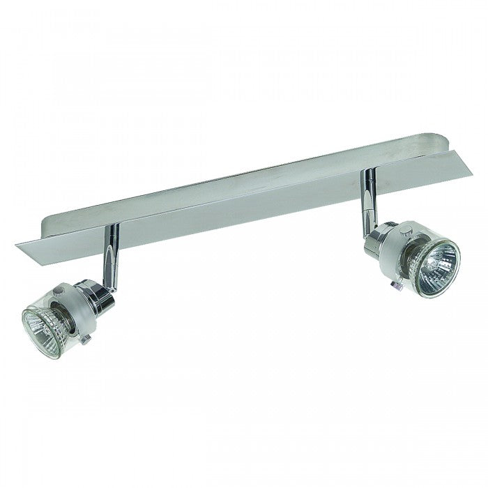 GU10 Double Bar Spotlight Chrome 50W SS-B2-CH Superlux