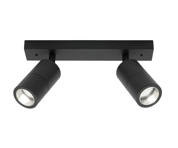 Cougar Lighting Stockholm 2lt Rail Black - STO2RBLK