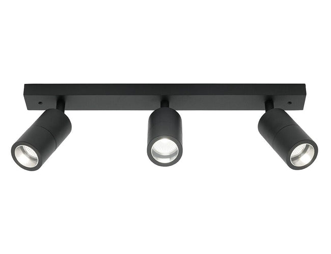 Cougar Lighting Stockholm 3lt Rail Black - STO3RBLK