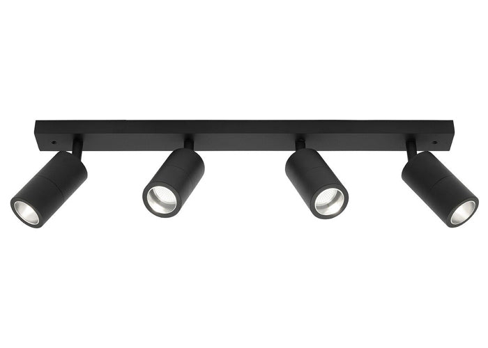 Cougar Lighting Stockholm 4lt Rail Black - STO4RBLK