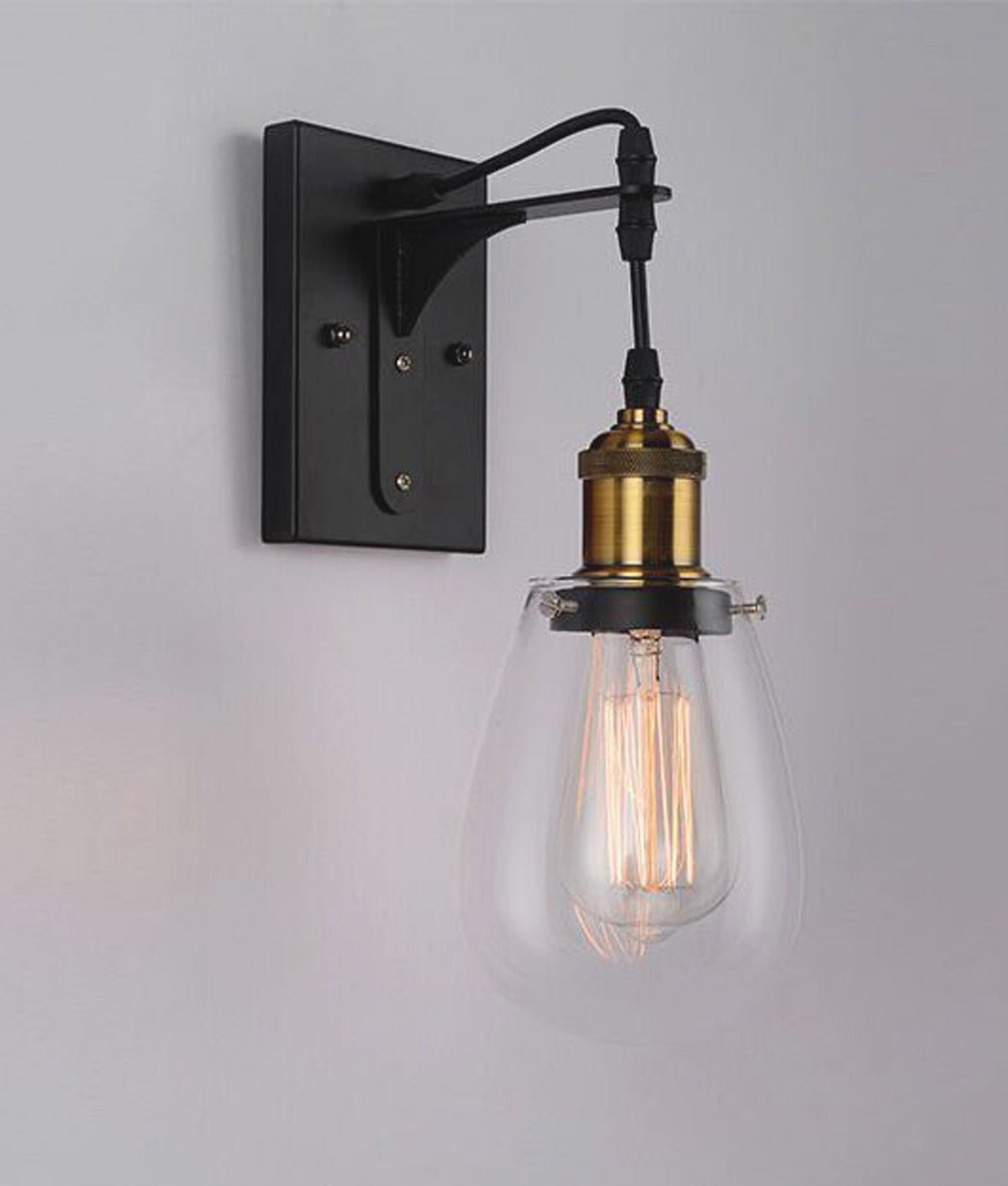 STRUNG Interior Surface Mounted Wall Light Black - STRUNG1
