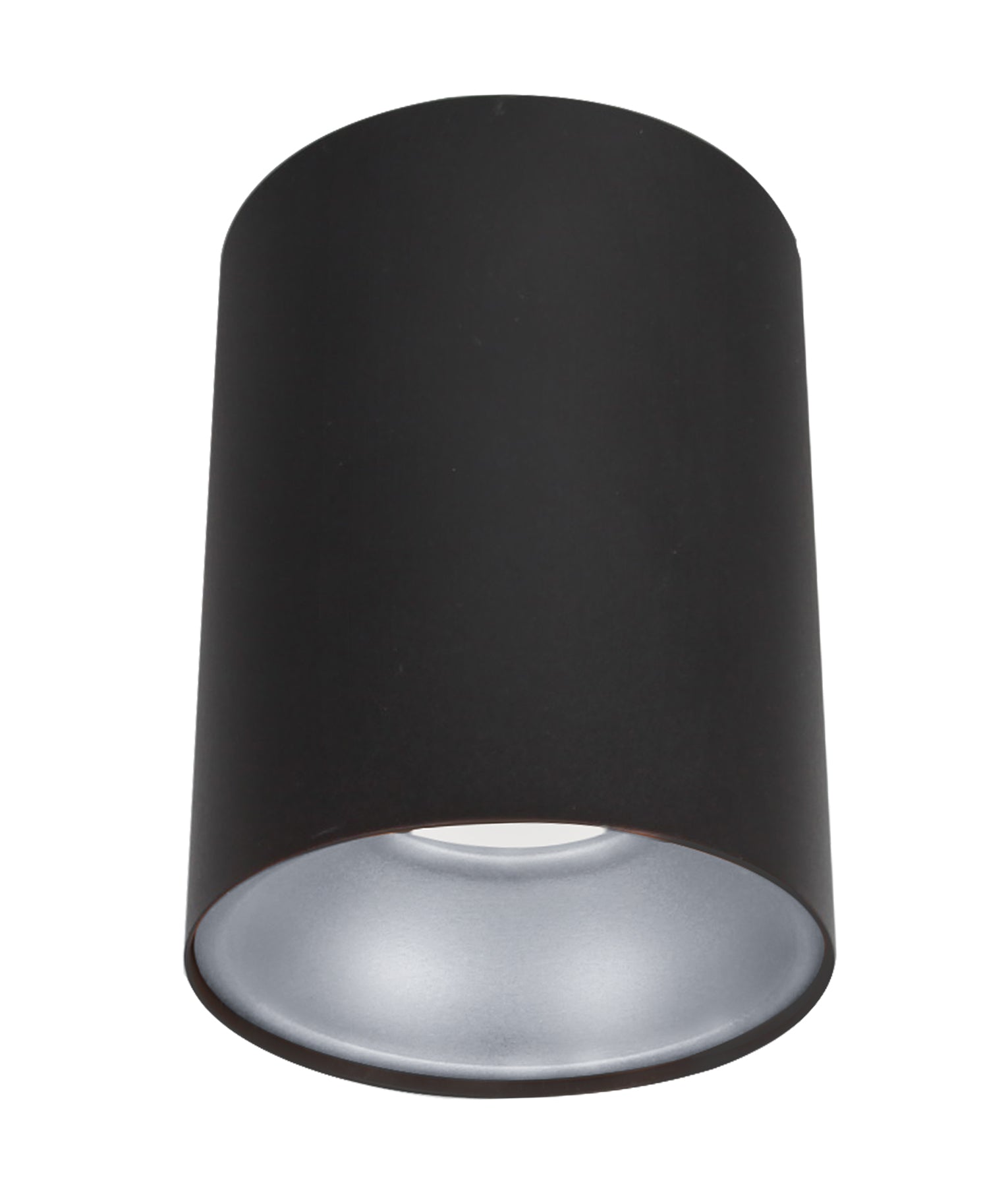 SURFACE GU10 Round Surface Mounted Fixed Downlight Black With Silver Diffuser - SURFACE18A
