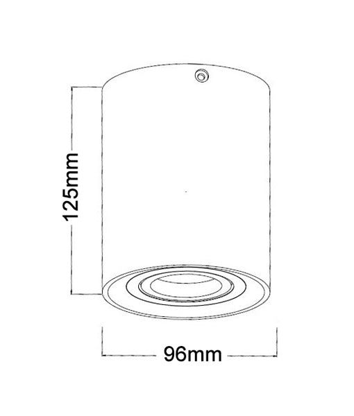 SURFACE GU10 Round Surface Mounted Fixed Downlight Powder Pink With Silver Diffuser - SURFACE19