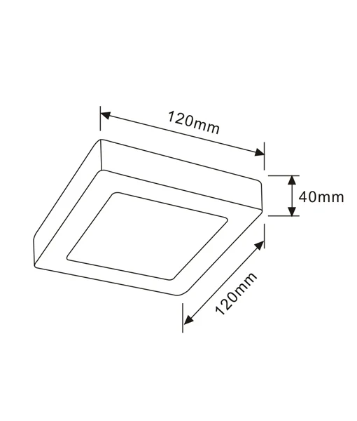 Dimmable Surface Mounted Oyster Lights SURFACE9D