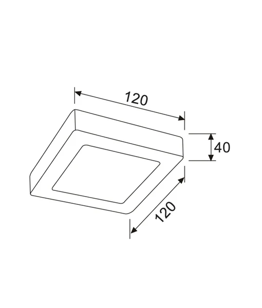 LED Dimmable Tri-CCT Surface Mounted Oyster Lights SURFACETRI1S