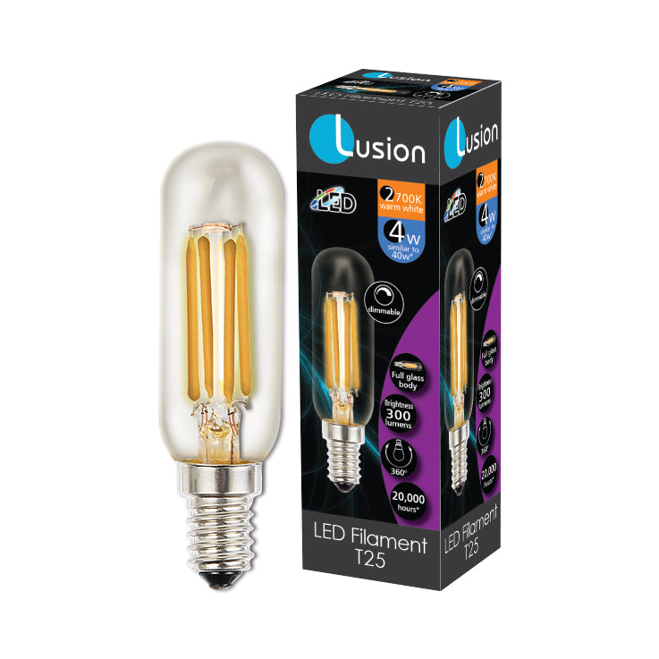 Rangehood LED Filament T25 Globe dimmable E14 2700k - 20310
