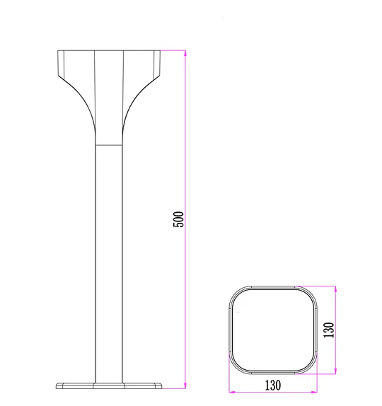 WALL LED Large Dark Grey 2 way  SHU3 CLA Lighting