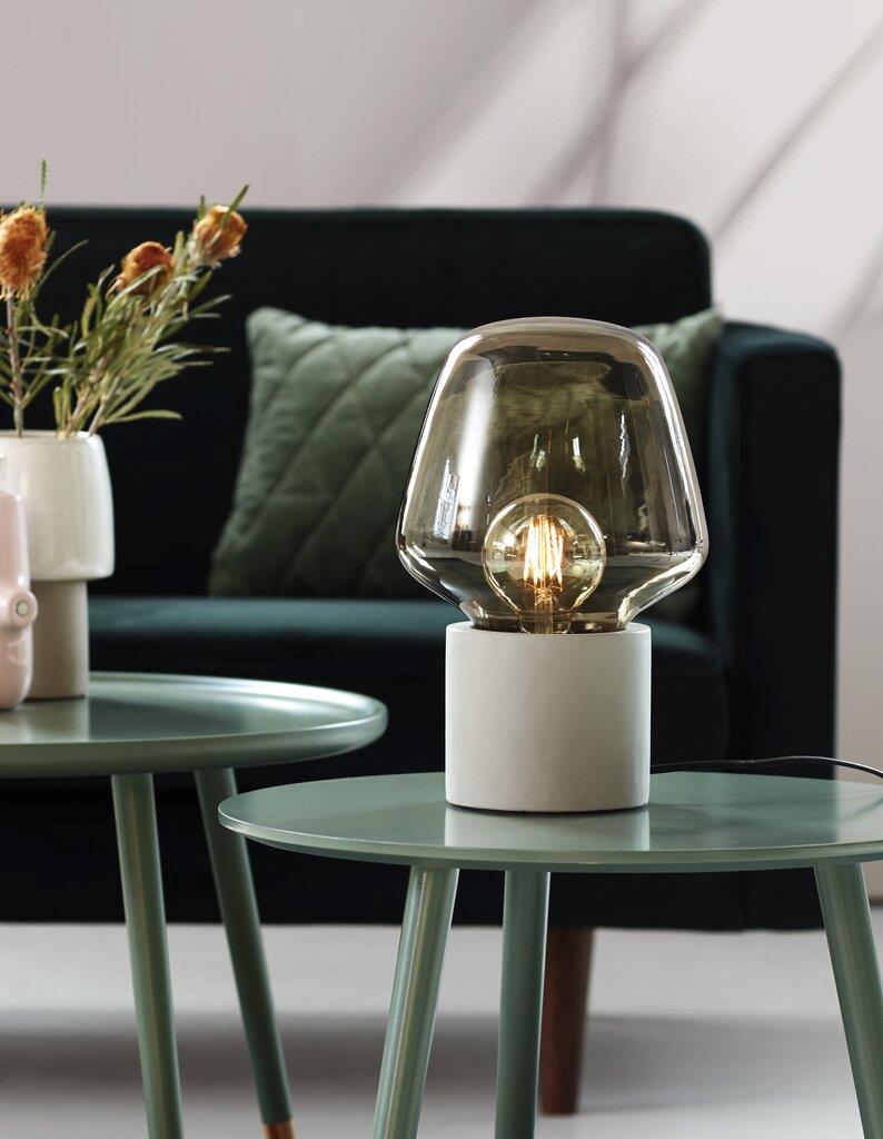 Christina Table Concrete, Glass Gray, Smoked - 48905011