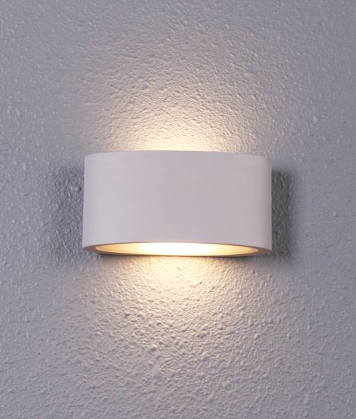 WALL LED S/M CURVED SAND WH Up/Dn TAMA2 CLA Lighting