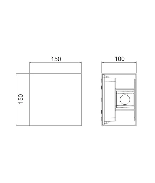 LED Surface Mounted Adjustable Lens Covers Up/Down Lights TOCA3