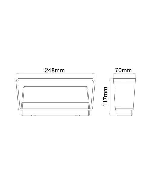 LED Tri-CCT Exterior Surface Mounted Up/Down Wall Lights TOPATRI1