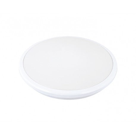 TORA Slimline 24 watt LED Round Oyster Light TOR1O24WH