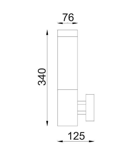 Exterior E27 Surface Mounted Wall Light TORRE2