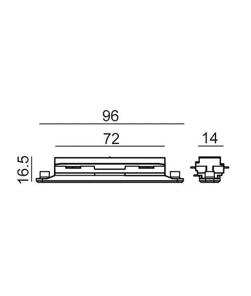 Connector Mini Straight White TRK1WHCON1