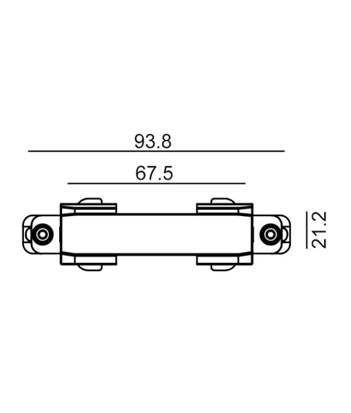 4 wire 3 circuit connector mini straight Black TRK3BLCON1