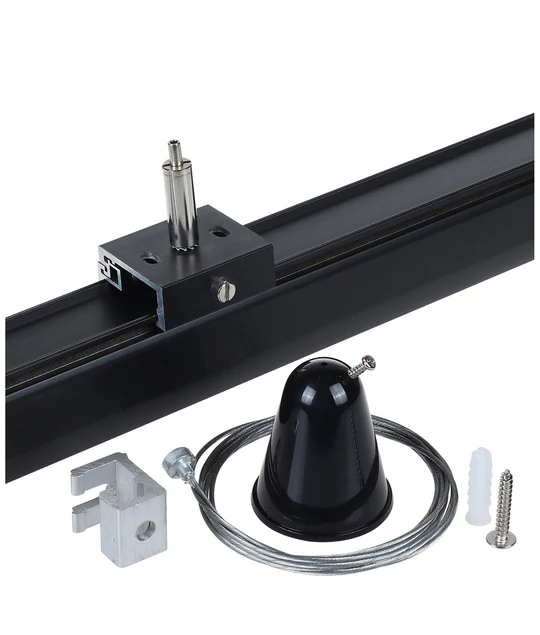 Track light Suspension With Spring Black TRK3BLSUSKIT5