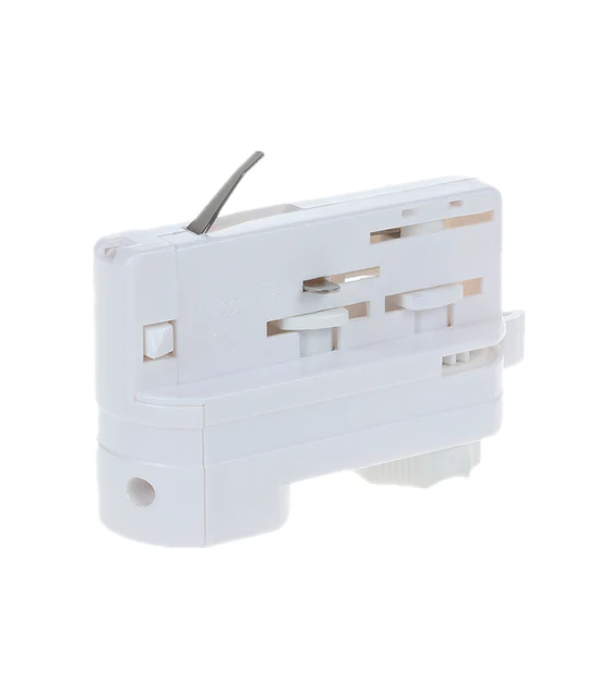 4 Wire 3 Circuit Track Pendant Light Adaptors White Big TRK3WHADAP3