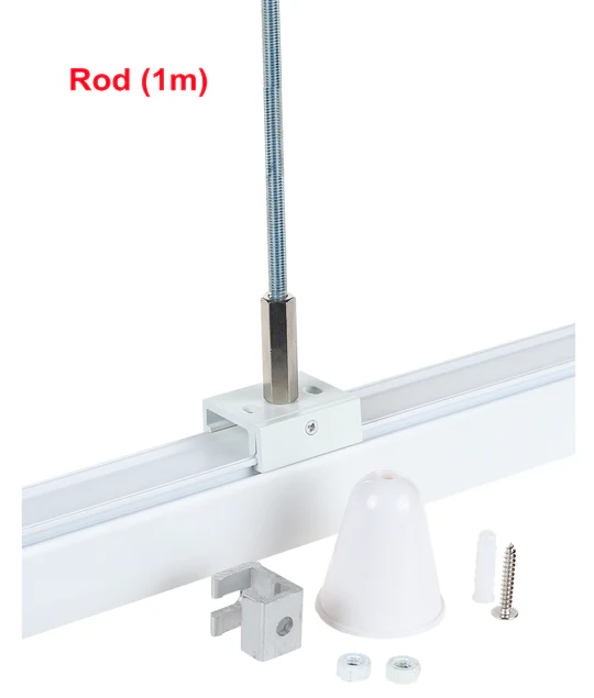 Track light Suspension Rod Kit M6 1m Rod White TRK3WHSUSKIT3