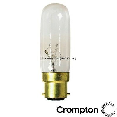 Tubular Shaped T22 Light Bulb Bayonet 240V 25W Clear 10188 Crompton