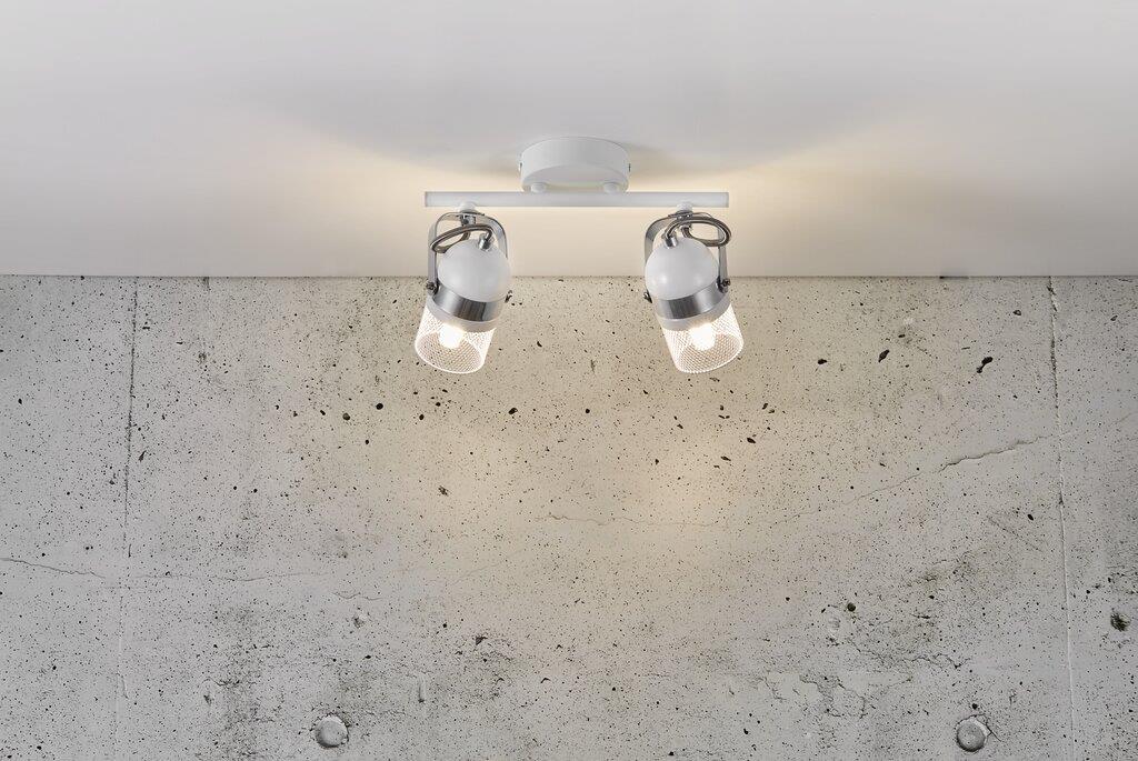 Agnes 2 light Bar Spot Metal, Plastic White - 49890101
