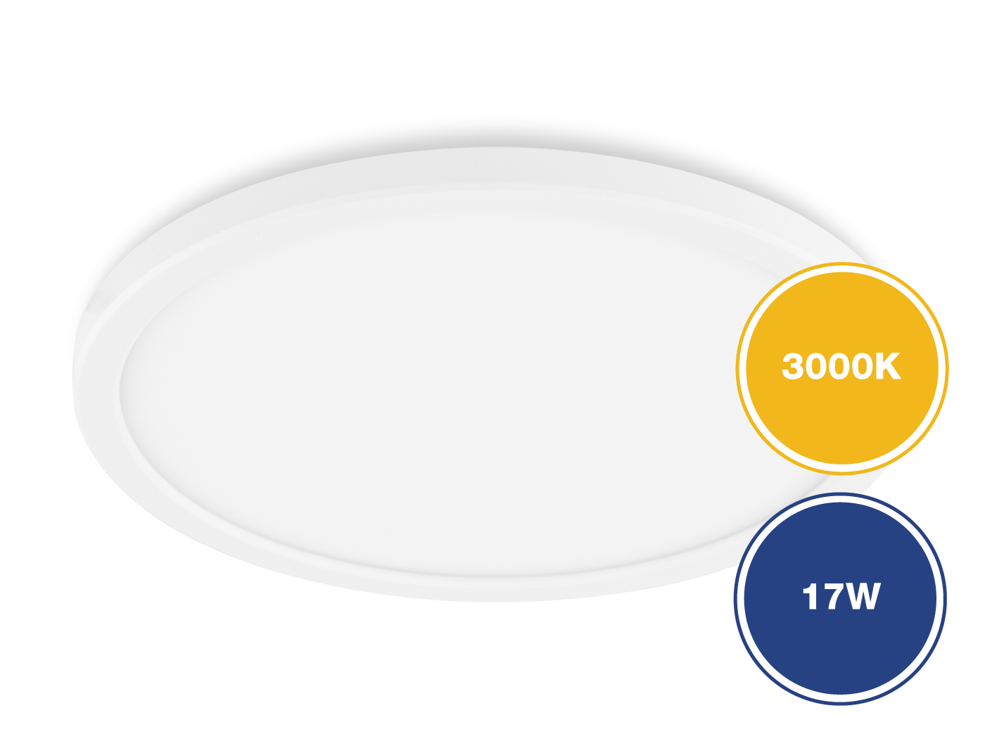 Ultrathin Architectural Oyster 3000K Dimmable White - 183003 