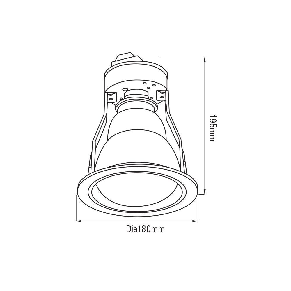 Uno Recessed Ceiling Bathroom Heater -  MBHU1LW