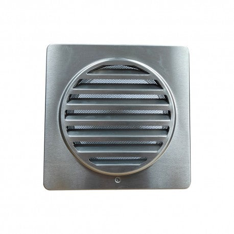 150mm Square Stainless Steel External Wall Vent V150BAL40W